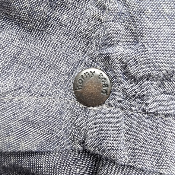 Horny Toad Organic Cotton Grey Tunic Blouse, Lightweight, 3/4 Sleeve, Size Large - Picture 6 of 9